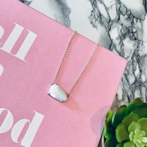 Kendra Scott Isla Gold Pendant Necklace in White Dichroic